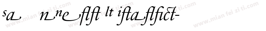 SabonNext LT Italic字体转换